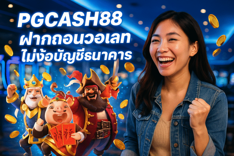 PGCASH88 ฝากถอนวอเลท ไม่ง้อบัญชีธนาคาร