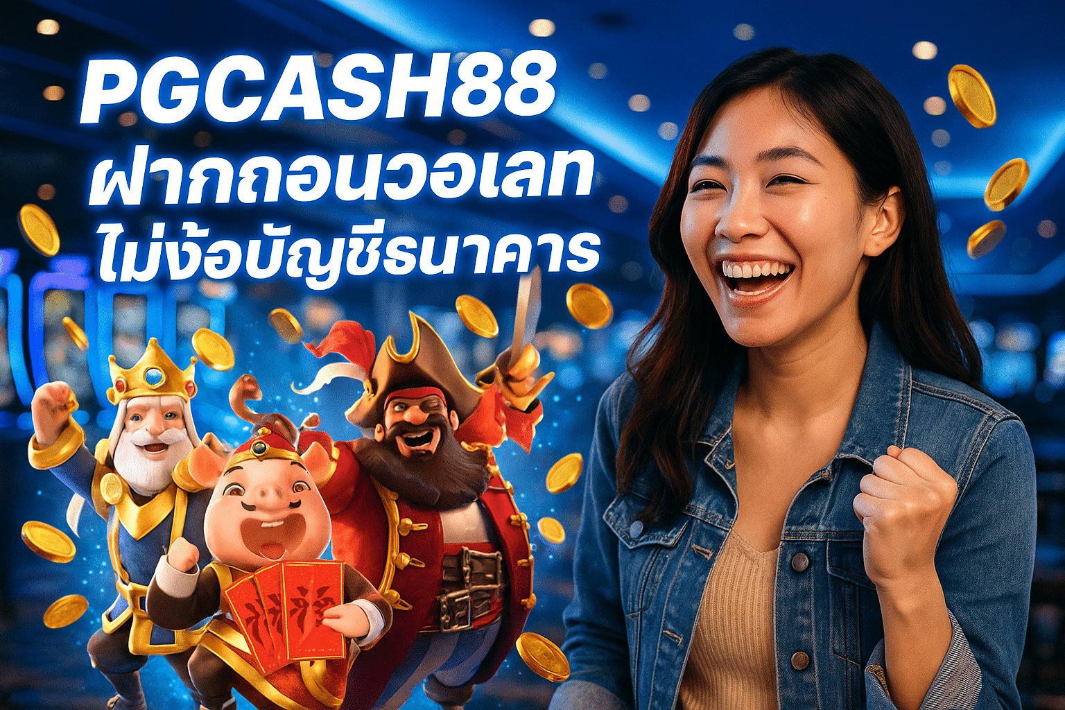 PGCASH88 ฝากถอนวอเลท ไม่ง้อบัญชีธนาคาร