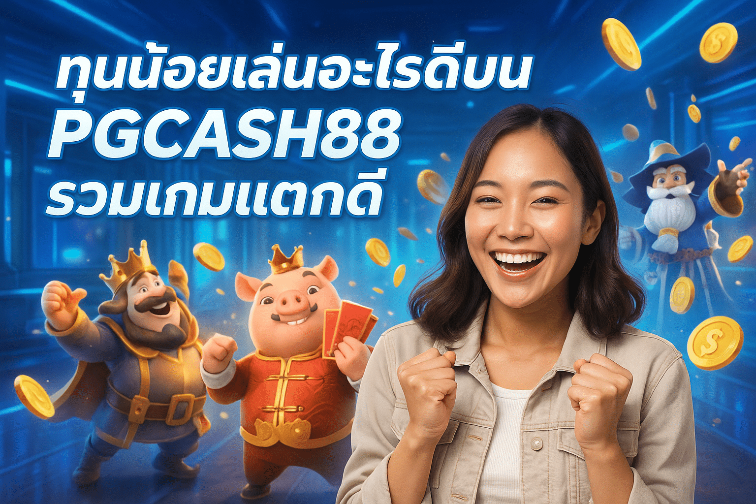 ทุนน้อยเล่นอะไรดีบน PGCASH88 รวมเกมแตกดี